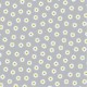 POPELINE DE COTON LIGHT GREY PAQUERETTES