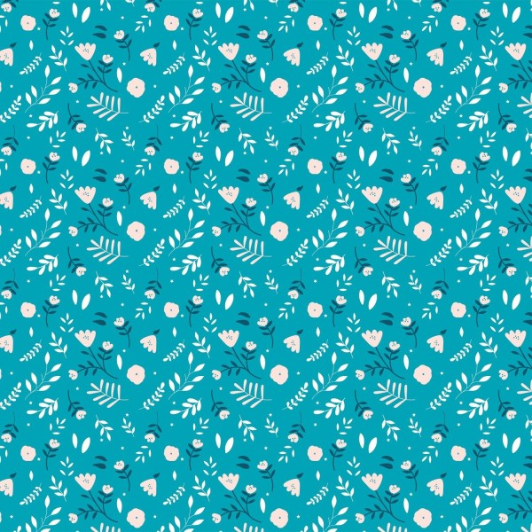 POPELINE ALADDIN FLOWERS