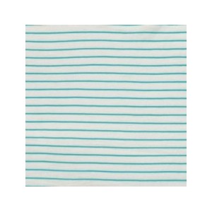 TISSU SLUB JERSEY STRIPES AQUA