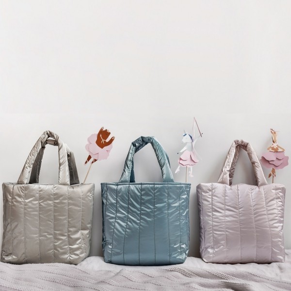 TISSU PADDED METALLIZED BLUE