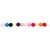 PERLES EN PLASTIQUE JUST HAPPY MIXE 68 PCS 6 MM