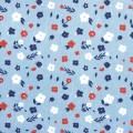 DENIM PRINT COLOR DPC2 HAPPY FRIENDS FLOWERS 10 X150 CM