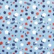 DENIM PRINT COLOR DPC2 HAPPY FRIENDS FLOWERS 10 X150 CM