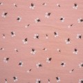 RUSTIC COTTON BUBBLE PRINT FLOWERS PINK 10 X 135 CM