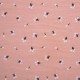 RUSTIC COTTON BUBBLE PRINT FLOWERS PINK 10 X 135 CM