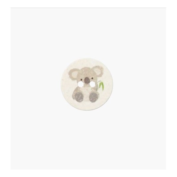 BOUTON POLYESTER RECYCLE "KOALA"