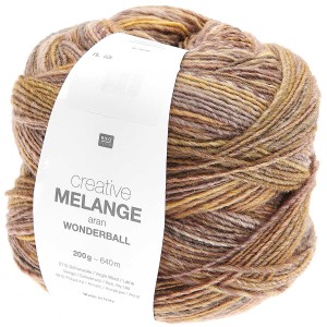 CREATIVE MELANGE ARAN WONDERBALL OLIVE MIX