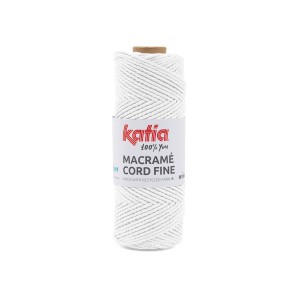 MACRAME CORD FINE BLANC