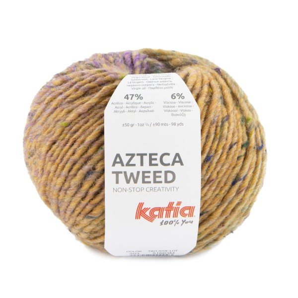 AZTECA TWEED LILAS TURQUOISE ORANGE