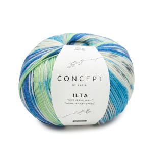 ILTA SOCKS BLEU VERT NOIR