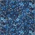 FLEURS ET FEUILLES BLEU