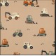 TISSUS POPELINE DE COTON MOTIF VEHICULES