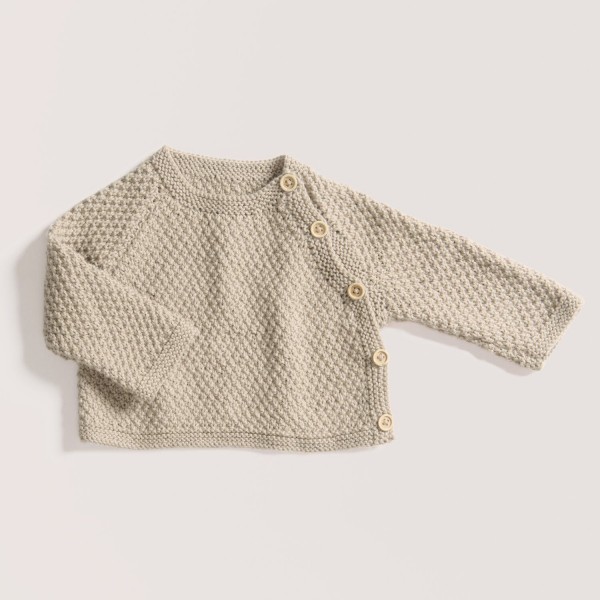 BABY COZY ORGANIC COTTON CASHMERE GREGE