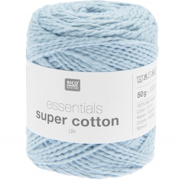 ESSENTIALS SUPER COTTON BLEU CLAIR 