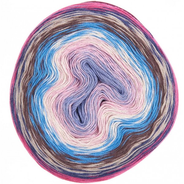 CREATIVE COTTON DEGRADE LUCKY 8 BLEU PINK