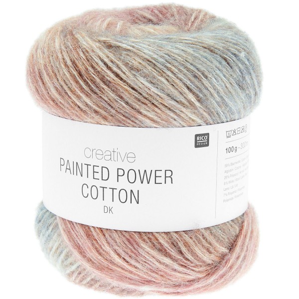 COTON CREATIVE PAINTED POWER DK CIEL