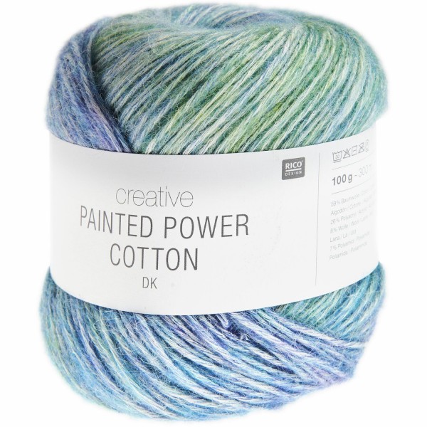 COTON CREATIVE PAINTED POWER DK NUANCES D EAU