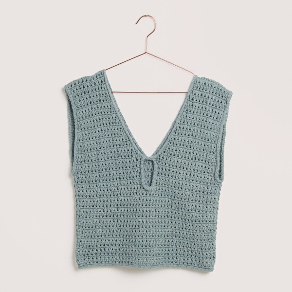 LUXURY PIMA COTTON X CASHEMERE BLEU TOURTERELLE