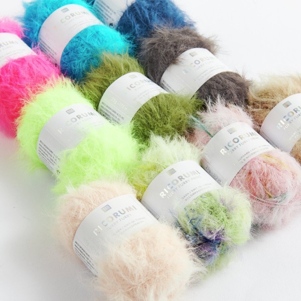 RICORUMI FURRY FURRY PRINT PASTEL