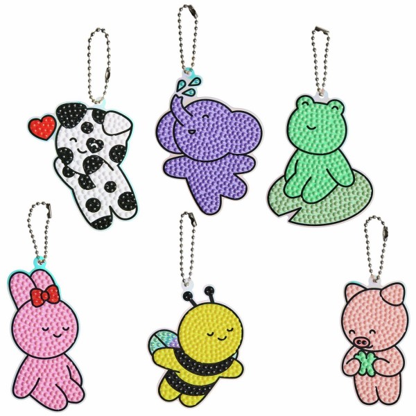 DIAMOND PENDENTIFS KIDS CINTRE 6 ANIMAUX