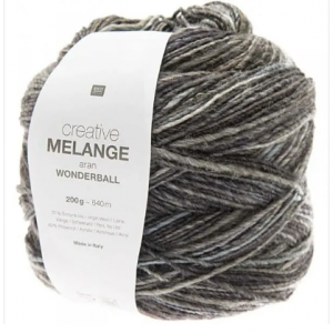 CREATIVE MELANGE ARAN WONDERBALL GRIS MIX