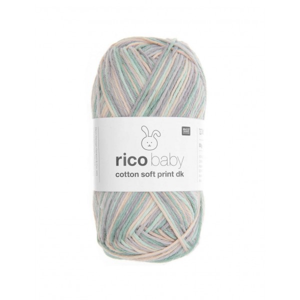 BABY COTTON SO PRINT MAUVE AQUA