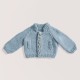 BABY COZY ORGANIC COTTON CASHMERE BLEU PIGEON