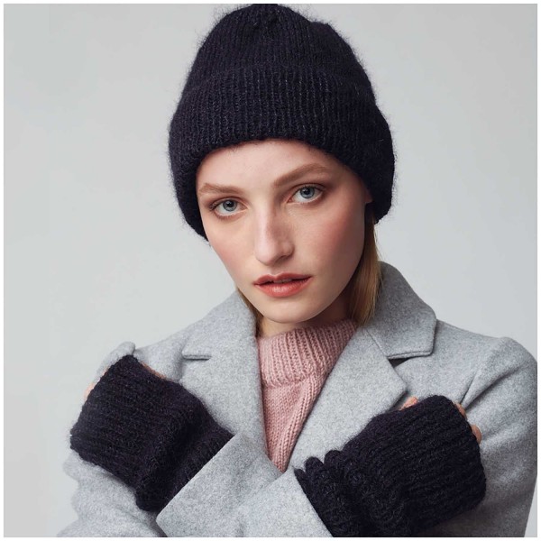 ESSENTIALS SUPER KID MOHAIR LOVES SILK NOIR