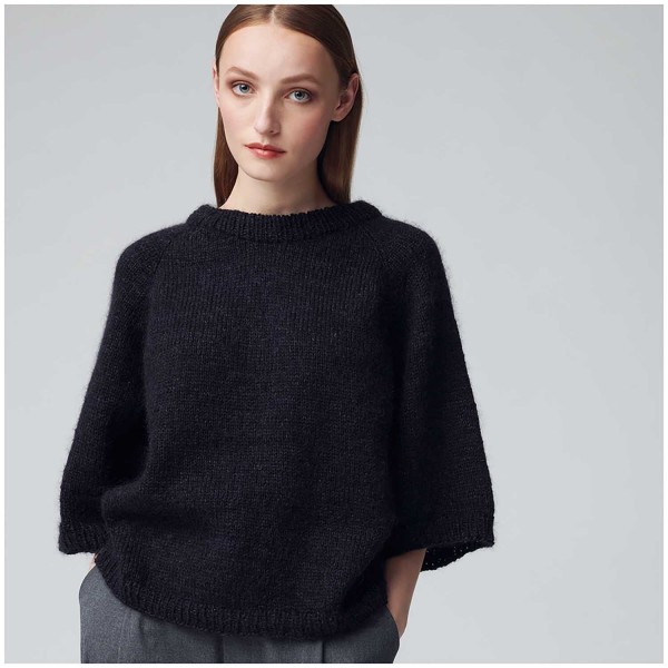 ESSENTIALS SUPER KID MOHAIR LOVES SILK NOIR