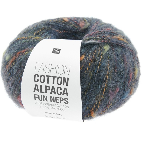 FASHION COTTON ALPACA FUN NEPS BLEU MARINE