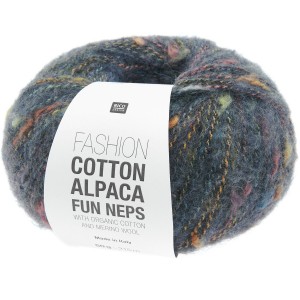 FASHION COTTON ALPACA FUN NEPS BLEU MARINE