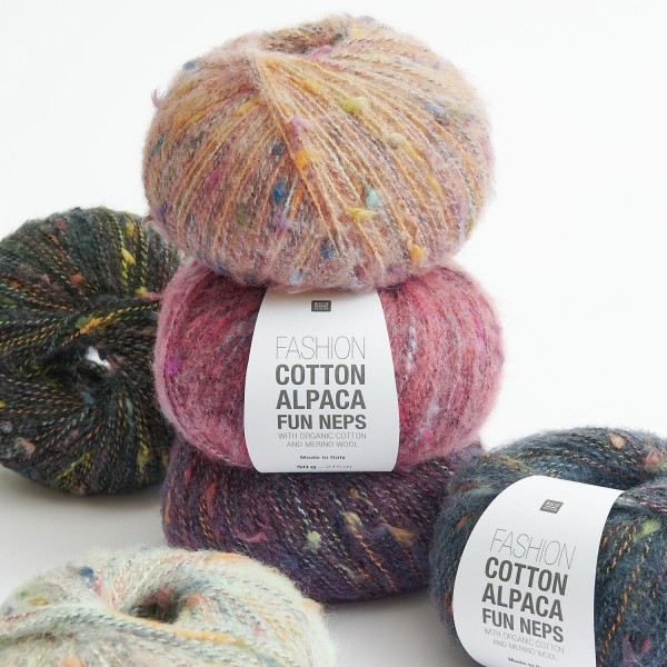 FASHION COTTON ALPACA FUN NEPS BLEU MARINE