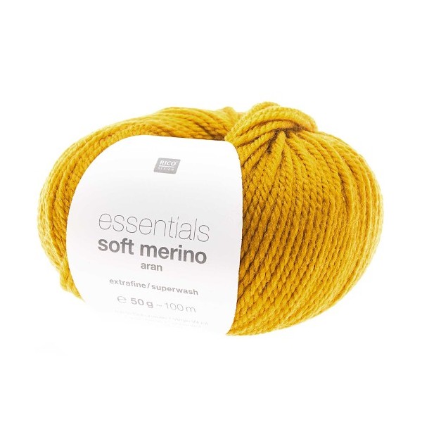 ESSENTIALS SOFT MERINO ARAN MOUTARDE