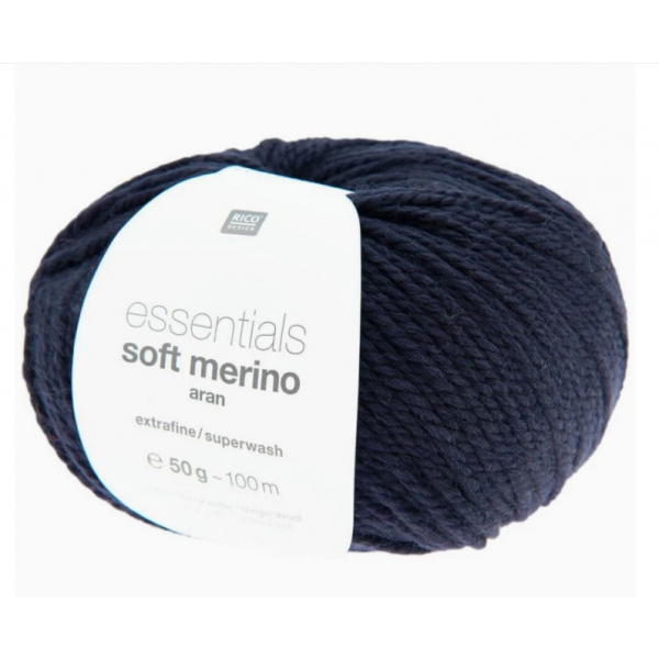 ESSENTIALS SOFT MERINO ARAN MARINE