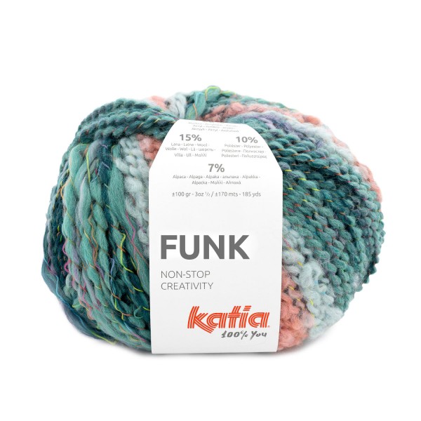 FUNK BLEU D'EAU-ROSE-MAUVE