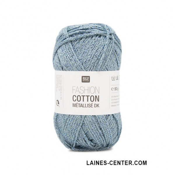 COTON METALLISE AIGUE MARINE