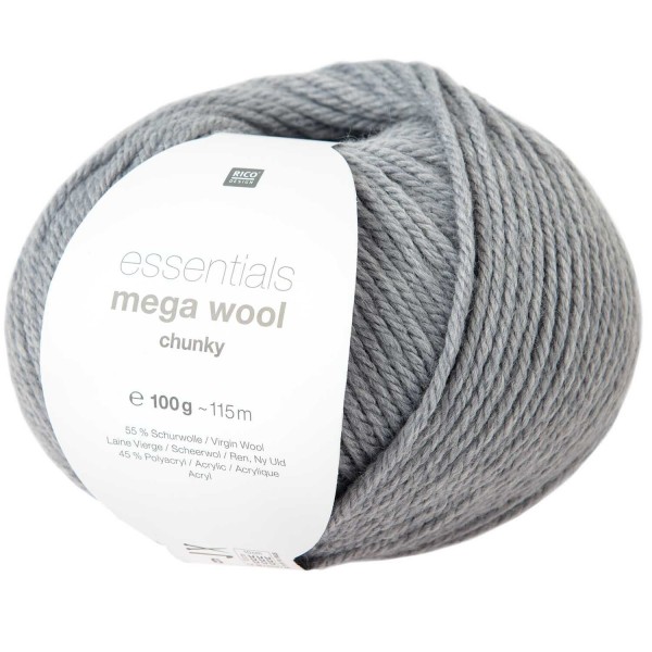 ESSENTIALS MEGA WOOL CHUNKY GRIS CLAIR