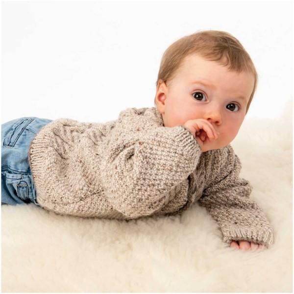 ESSENTIALS MERINO PLUS TWEED DK BEIGE