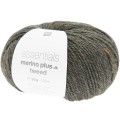 ESSENTIALS MERINO PLUS TWEED DK OLIVE