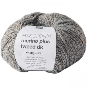 ESSENTIALS MERINO PLUS TWEED DK GRIS
