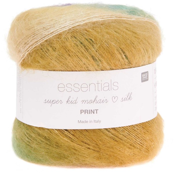 ESSENTIALS SUPER KID MOHAIR SILK PRINT TERRA