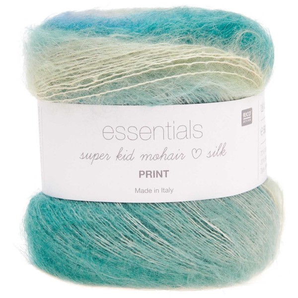 ESSENTIALS SUPER KID MOHAIR SILK PRINT TERRA