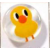 BOUTON PIED CANARI JAUNE 20MM