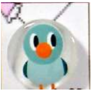 BOUTON PIED CANARI VERT 20MM