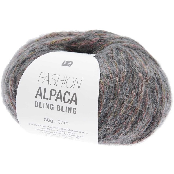 FASHION ALPACA BLING BLING PETROLE