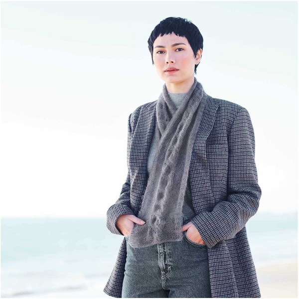 ESSENTIALS BABY ALPACA LOVES SILK GRIS