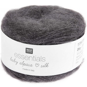 ESSENTIALS BABY ALPACA LOVES SILK GRIS