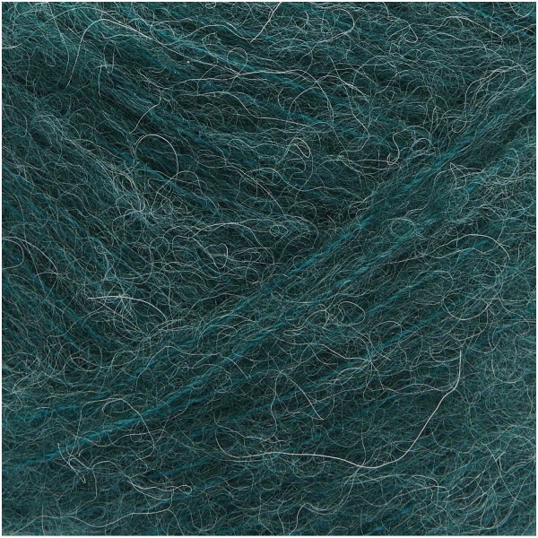 ESSENTIALS BABY ALPACA LOVES SILK PETROLE