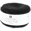 ESSENTIALS BABY ALPACA LOVES SILK NOIR