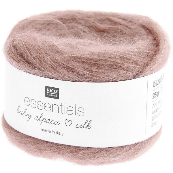 ESSENTIALS BABY ALPACA LOVES SILK VIEUX ROSE